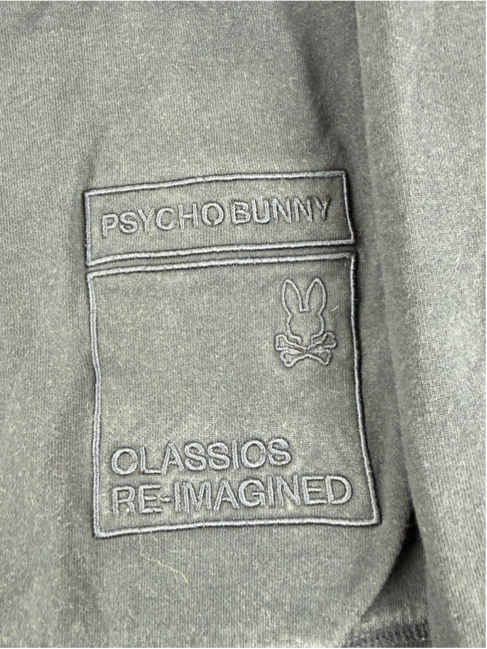 Psycho Bunny Full Zip Hoodie Classics Re-imagined Mens Size XL Navy Blue - Picture 5 of 16